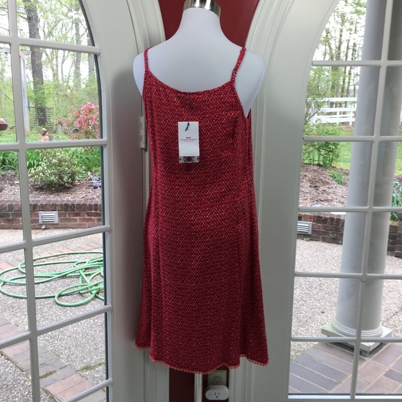DONATED! NWT Sun Dress Pom Pom Trim! Red & Orange Summer La Fiance du Mekong - Picture 5 of 8
